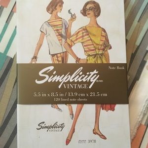 Simplicity Vintage Note Book Stylish Pattern